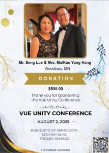 Mr Send Kue & Mrs Maikao yang Hang