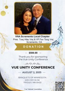Pres. Txwj Lau Vue & VP Pav Toog Vue
